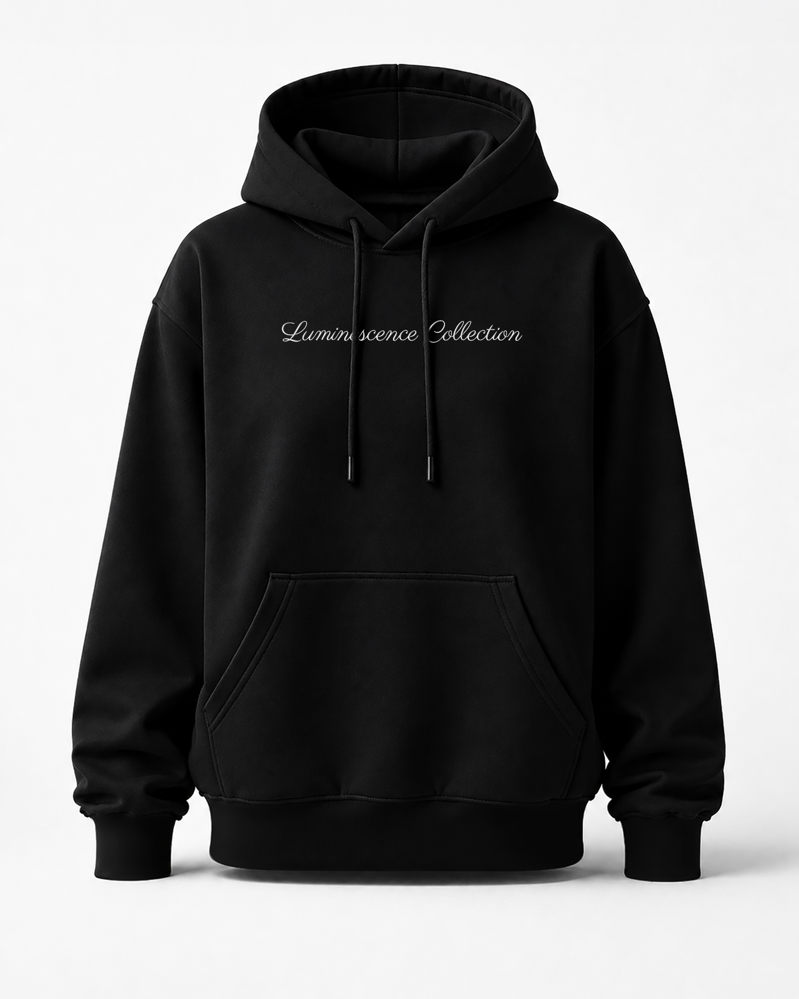 White on Black Hoodie