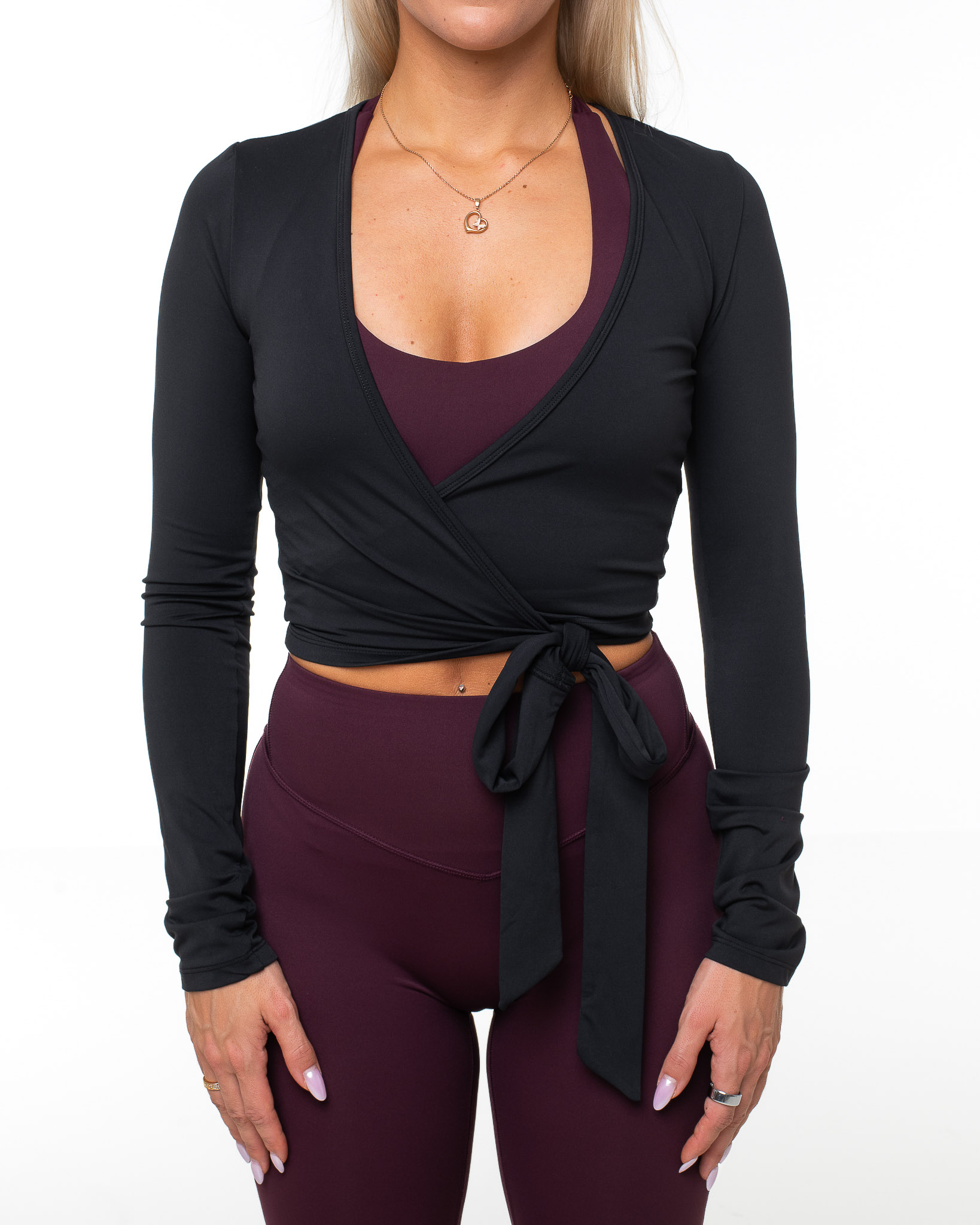 SilkFlow Wrap Top